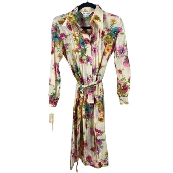 Vintage 60’s Spectator II Floral Shirt Dress Size 10(S) - Picture 3 of 13